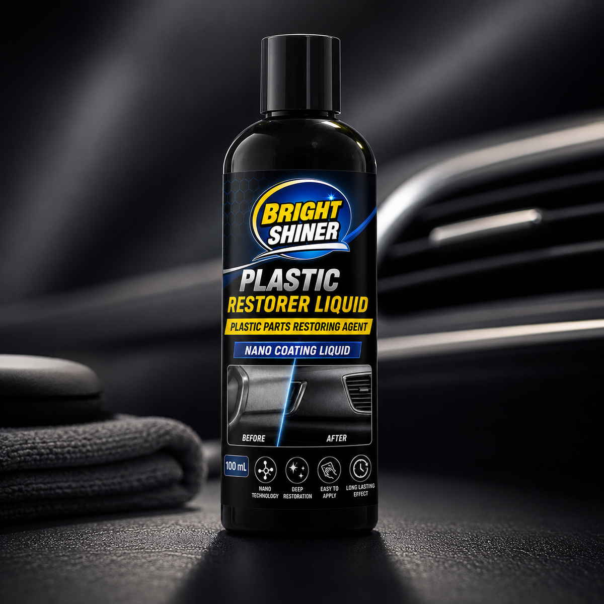 Bright Shiner Plastic Restorer Liquid 100ml